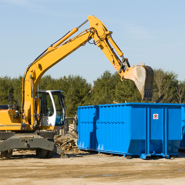 can i choose the location where the residential dumpster will be placed in Hamlin County South Dakota